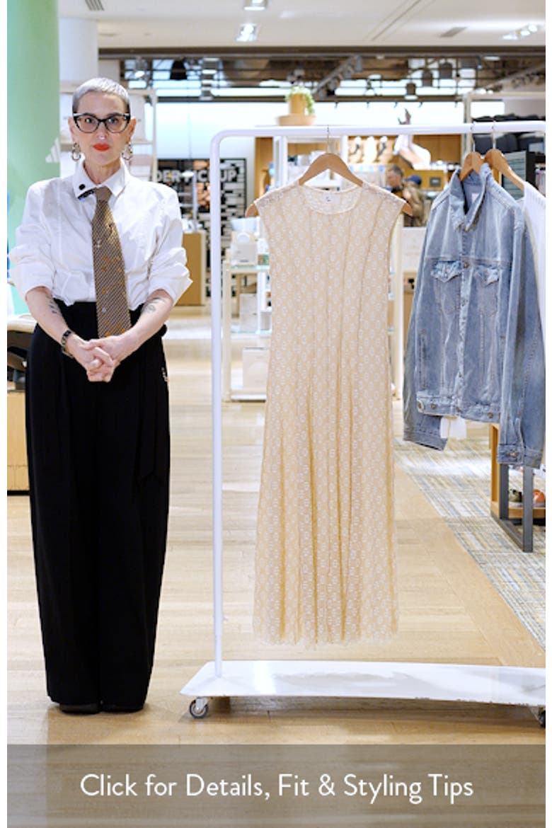 Arete Floral Exposed Seam Midi Dress video