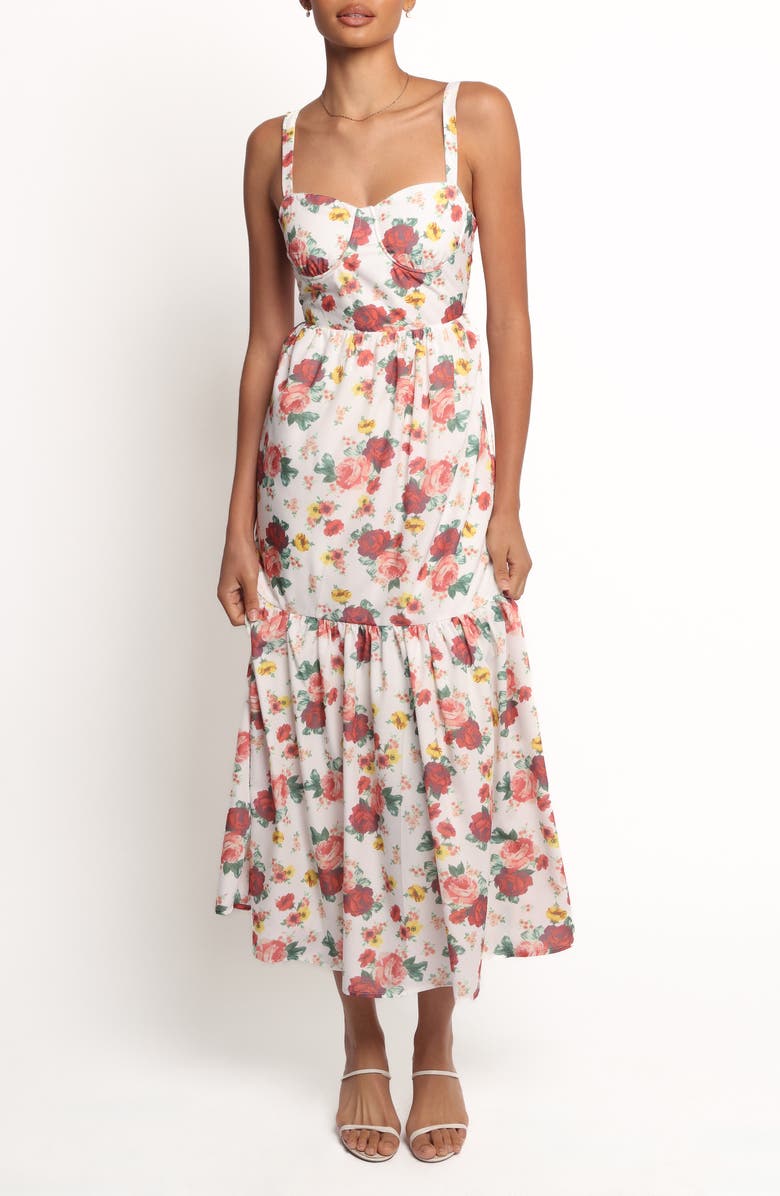 Petal & Pup Donatella Floral Fit & Flare Maxi Dress, Main, color, Floral
