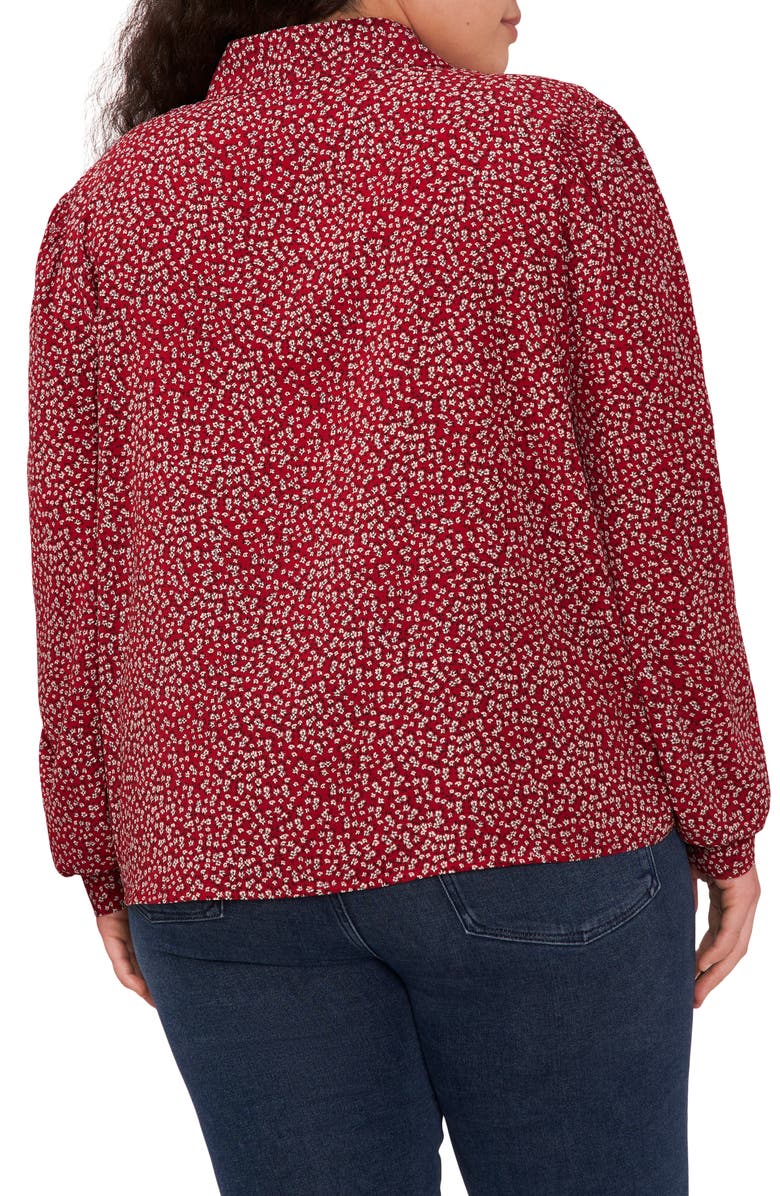 CeCe Floral Button-Up Shirt, Alternate, color, 