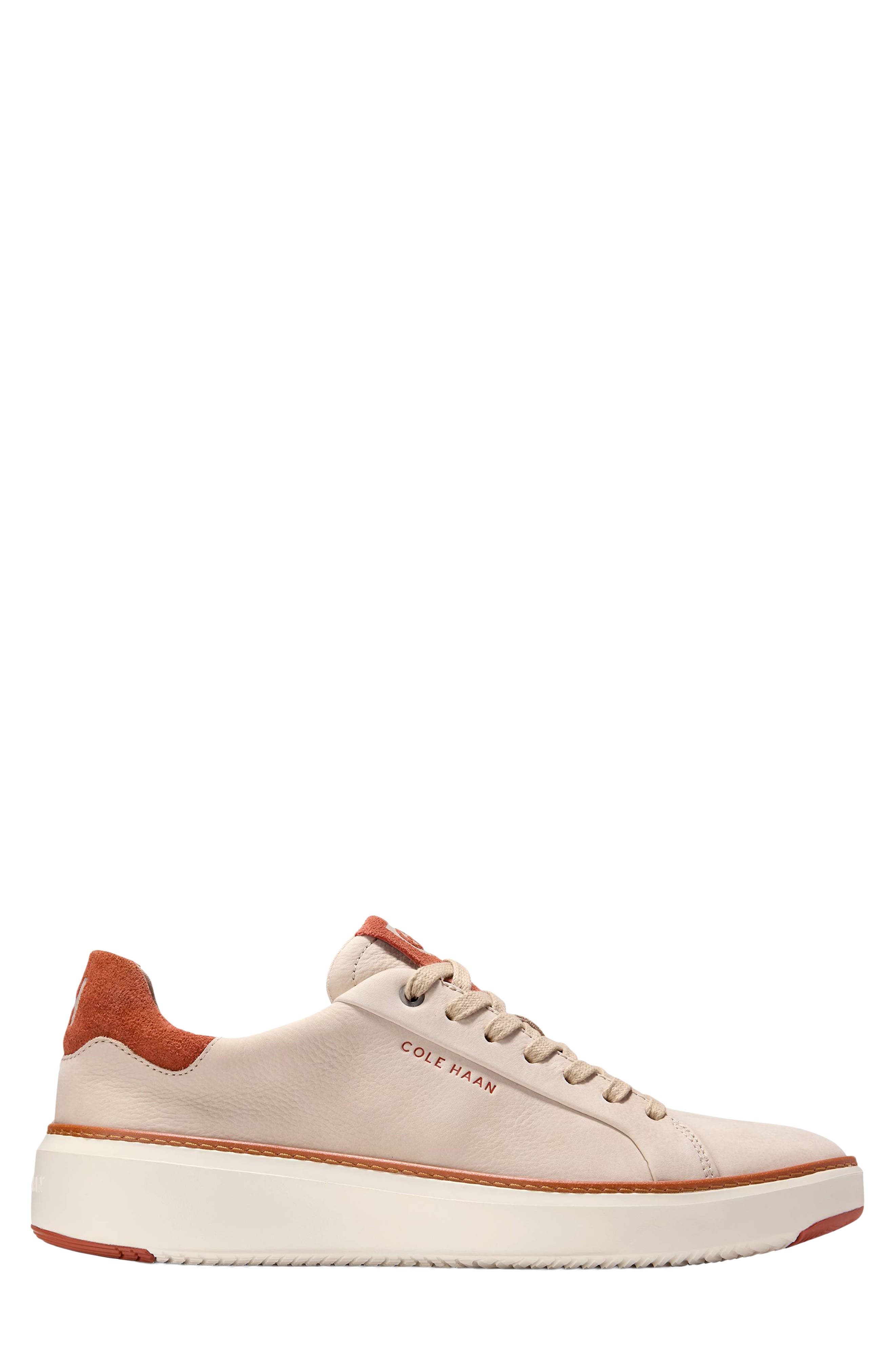 GrandPro Topspin Sneaker, Alternate, color, SESAME NUBUCK / CINNABAR