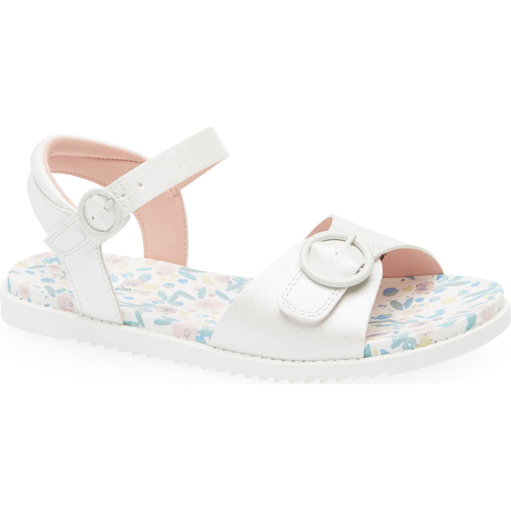 Tucker + Tate Kids' Isabel Sandal In White Shimmer