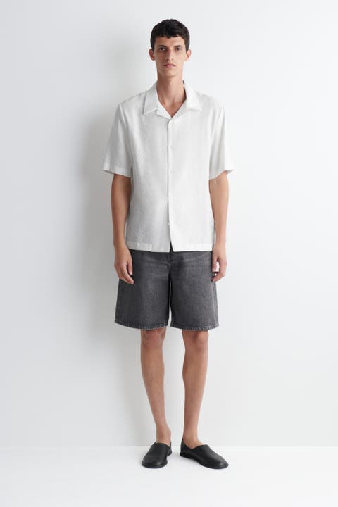 Rider Relaxed-Fit Denim Shorts