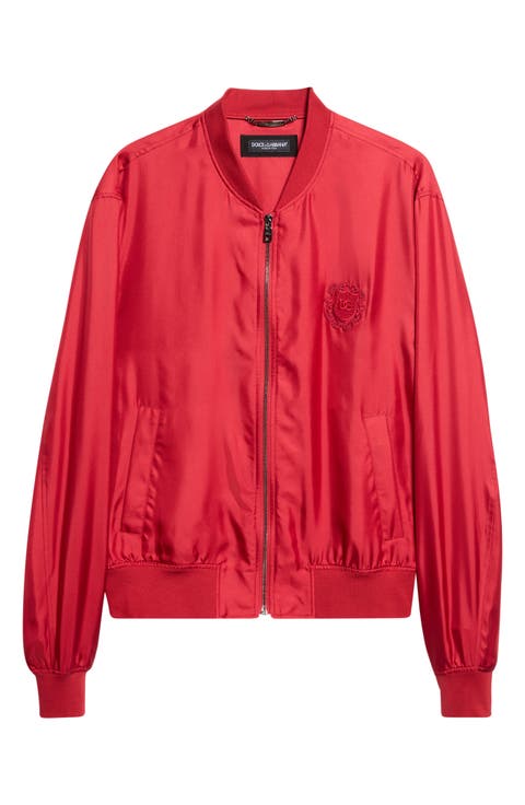 Silk Satin Baseball Jacket