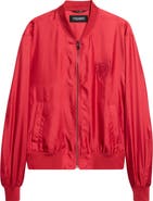 Dolce&Gabbana Silk Satin Baseball Jacket
