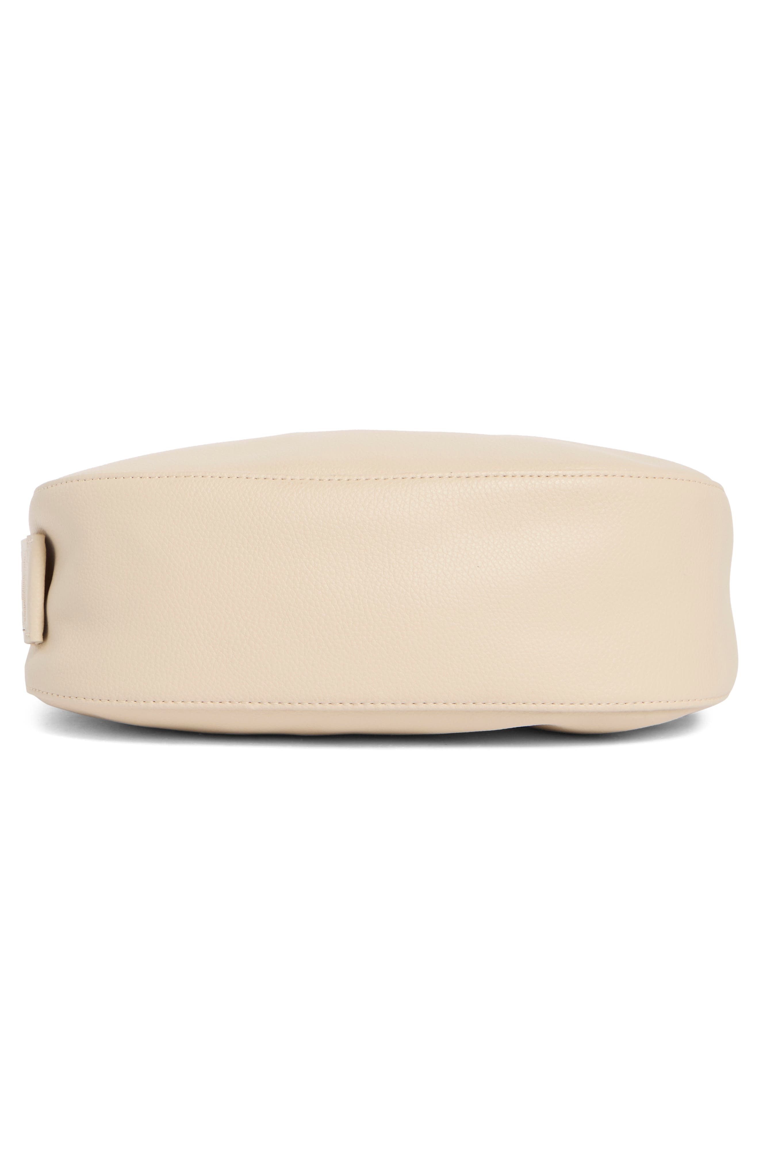 Baggu Small Recycled Leather Crescent Bag, Alternate, color, Stone