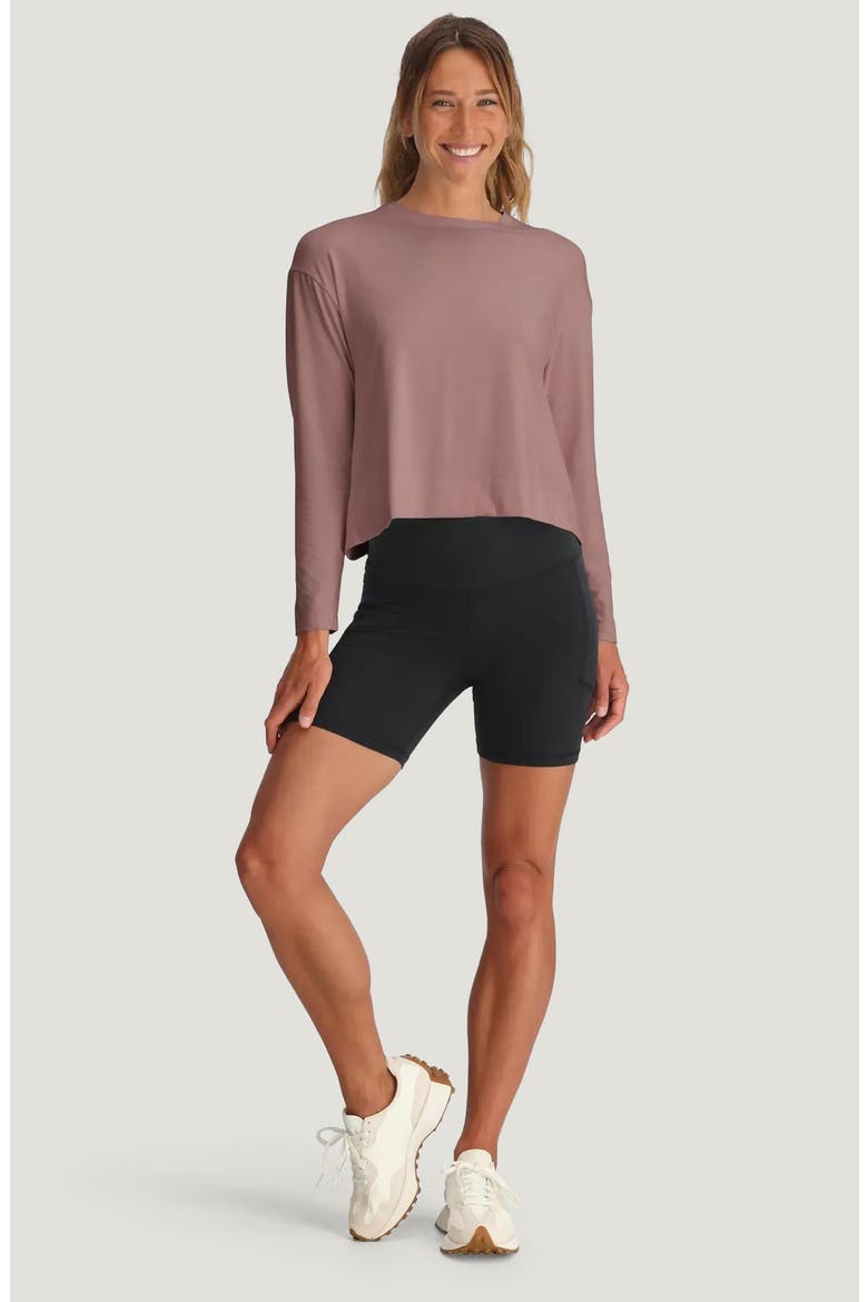 Shade Crossover Long Sleeve Top, Alternate, color, FIG