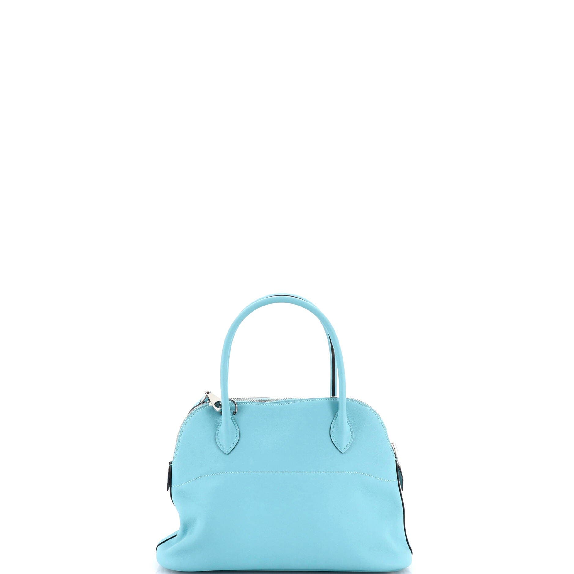 Pre-Owned Hermes Bolide Bag Swift 27, Alternate, color, Bleu Atoll