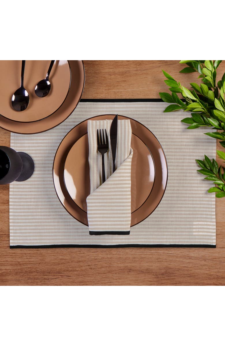 Solino Home Linen Placemats - Carmine, 14" x 19", Alternate, color, 