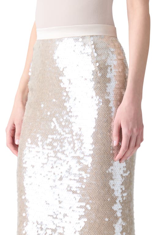 Akris Sequin Mesh Pencil Skirt