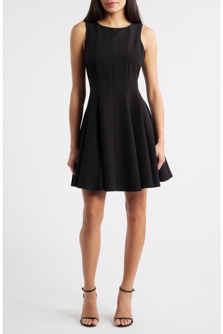 Skater Minidress, Main, color, RICH BLACK