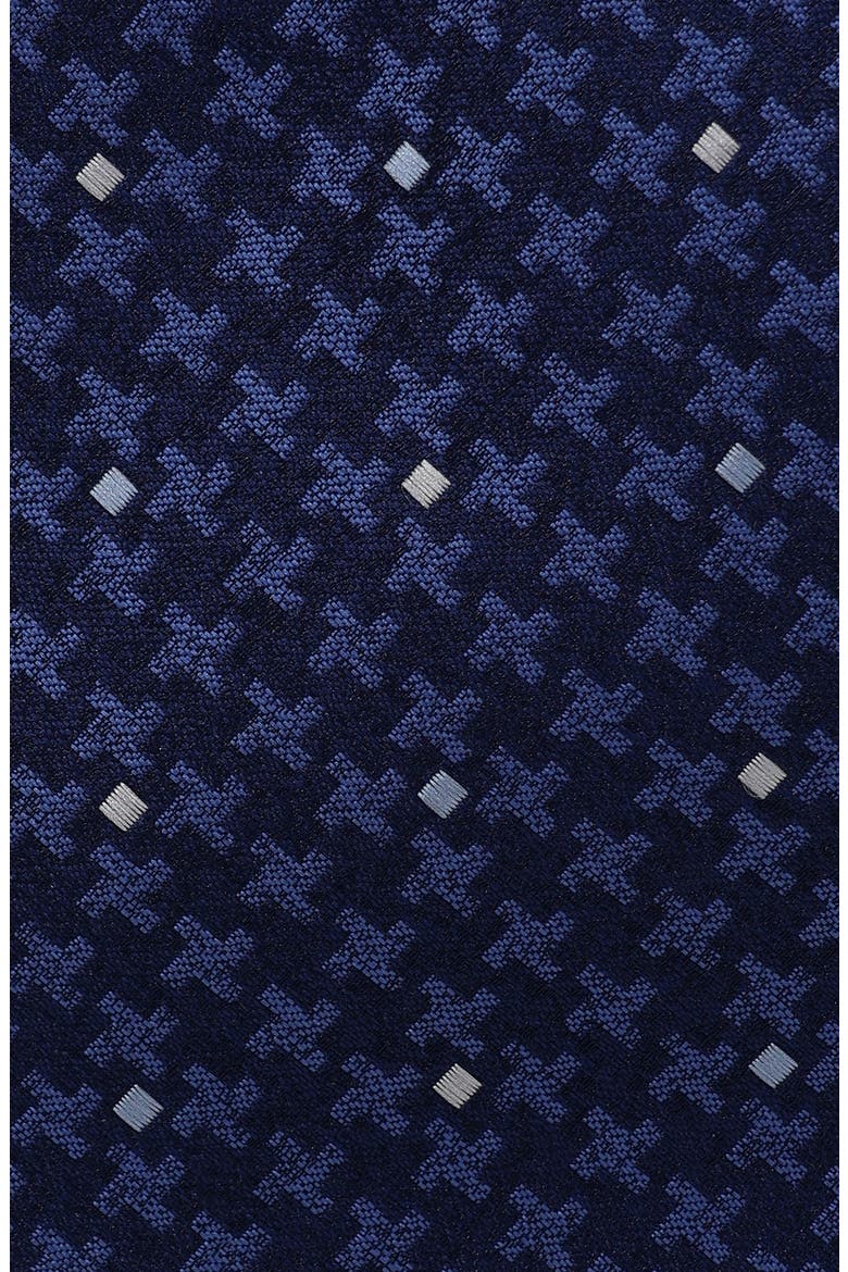 Dotted Houndstooth Tie, Alternate, color, NAVY/ BLUE