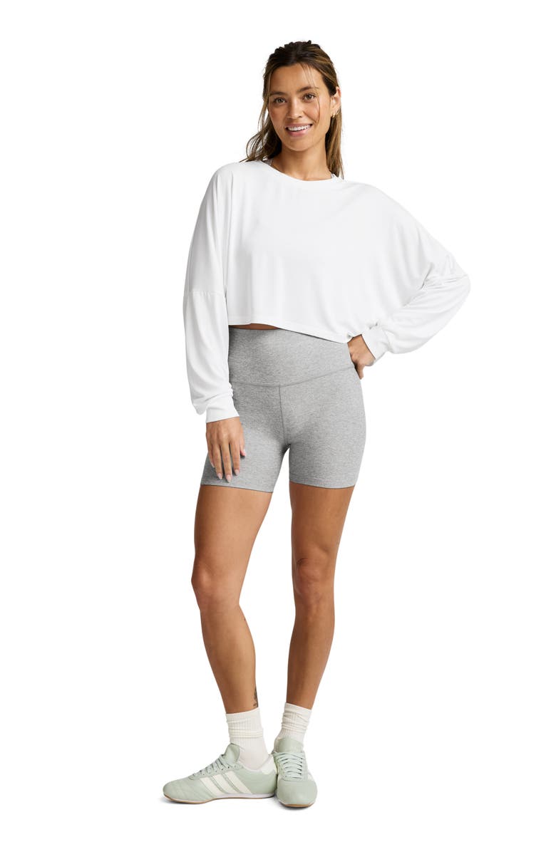 Beyond Yoga Studio Knit Long Sleeve T-Shirt, Alternate, color, White