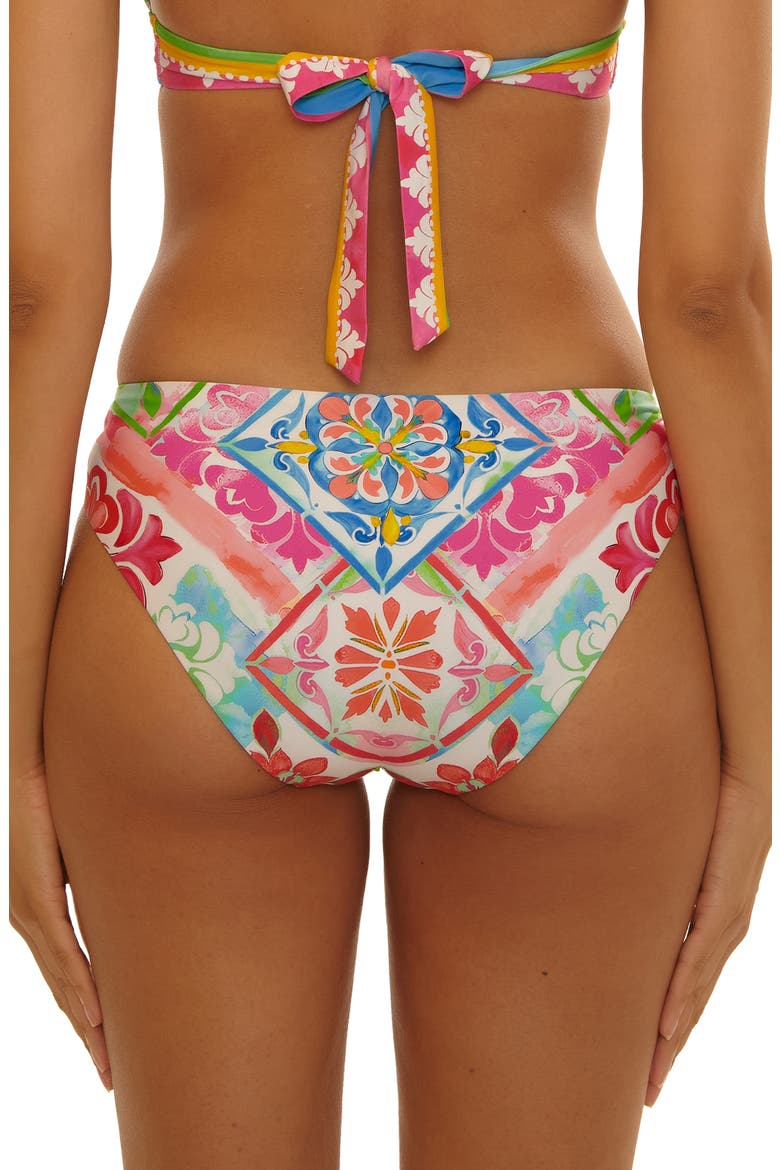 Mijas Mixed Print Hipster Bikini Bottoms, Alternate, color, PINK MULTI