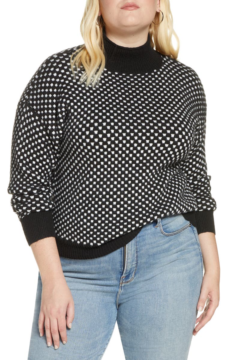 BP. Check Mock Neck Sweater, Main, color, 