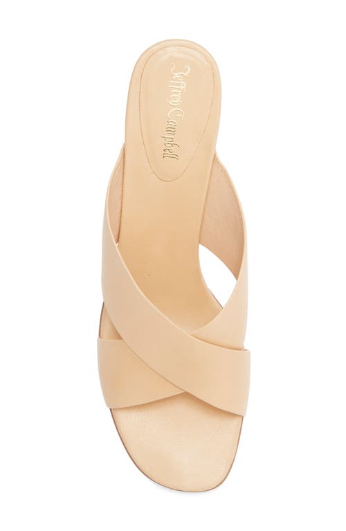 Jeffrey Campbell Tetra Slide Sandal In Neutral