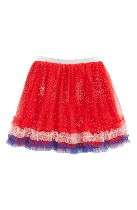 Patriotic Glitter Tutu (Toddler Girls & Little Girls)