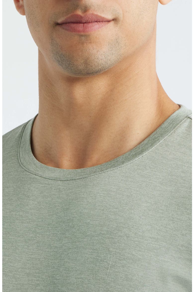 Dynamic Crewneck T-Shirt, Alternate, color, GREEN SLATE HEATHER
