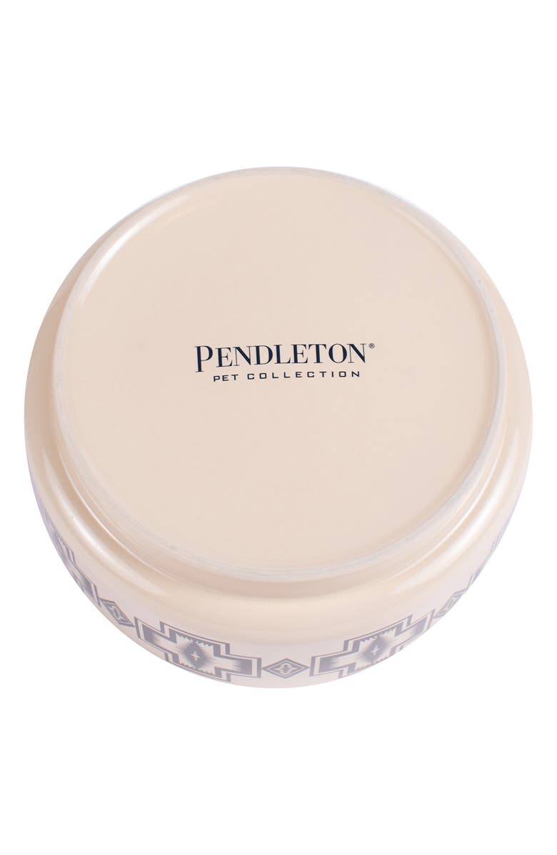 Pendleton Ceramic Pet Food Bowl, Alternate, color, Harding Natural