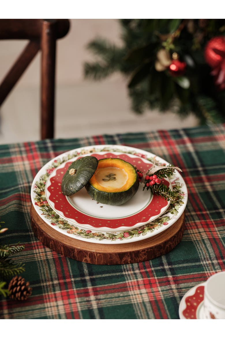 My Noel Canape / Dessert Plate, set of 4, Alternate, color, White