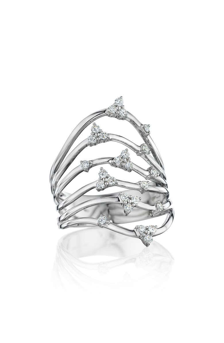 Hueb Luminus Stacked Diamond Ring, Main, color,