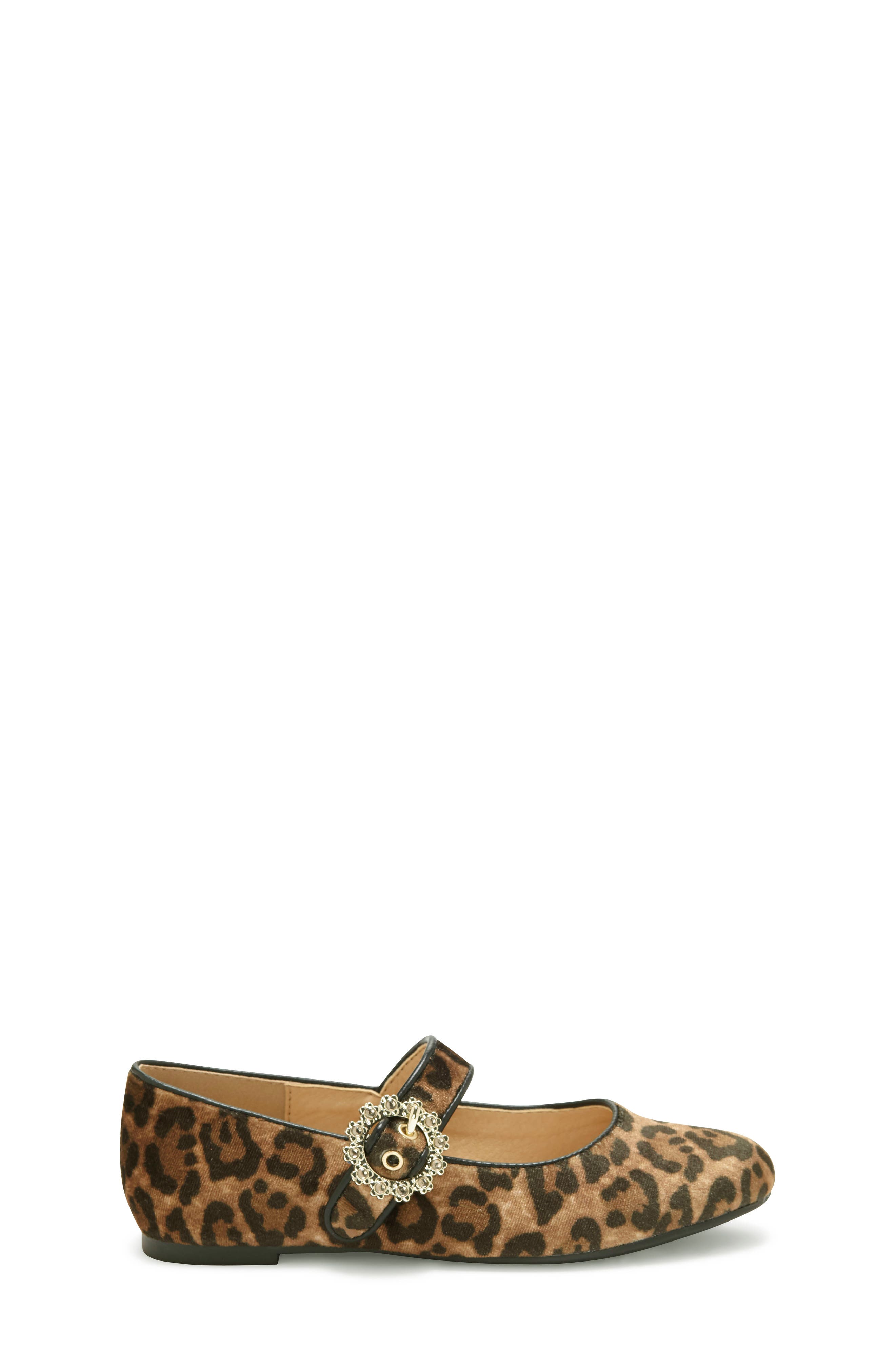 Mary Jane Flat, Alternate, color, NATURAL VELVET LEOPARD
