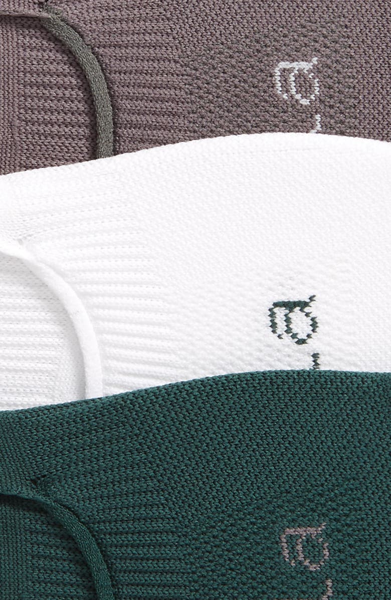 Zella 3-Pack No-Show Socks, Alternate, color,