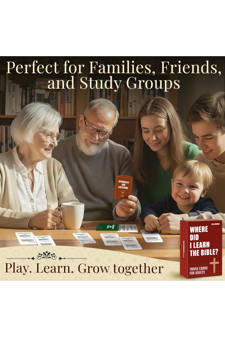 Bible Trivia and Learning Card Games for Kids & Adults, Alternate, color, Bible Trivia