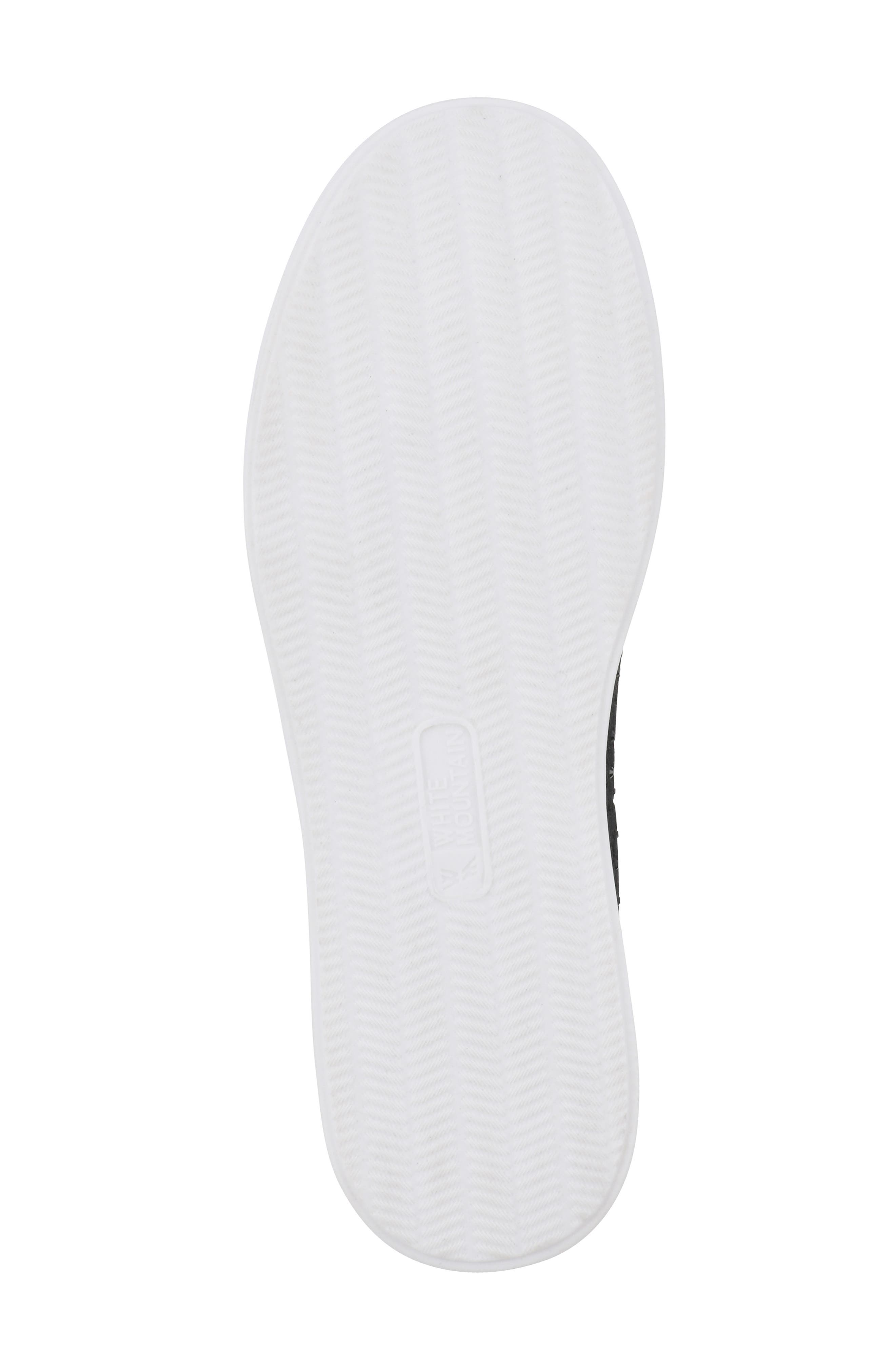 White Mountain Footwear Unit Knit Slip-On Sneaker, Alternate, color, Black/ Fabric