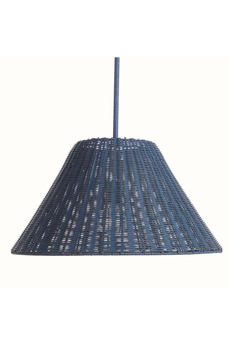 Tristan Rattan Pendant, Alternate, color, Blue