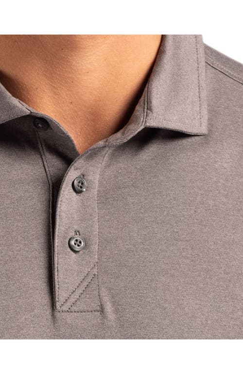 Cutter & Buck Coastline Epic Comfort Long Sleeve Polo In Elemental Grey