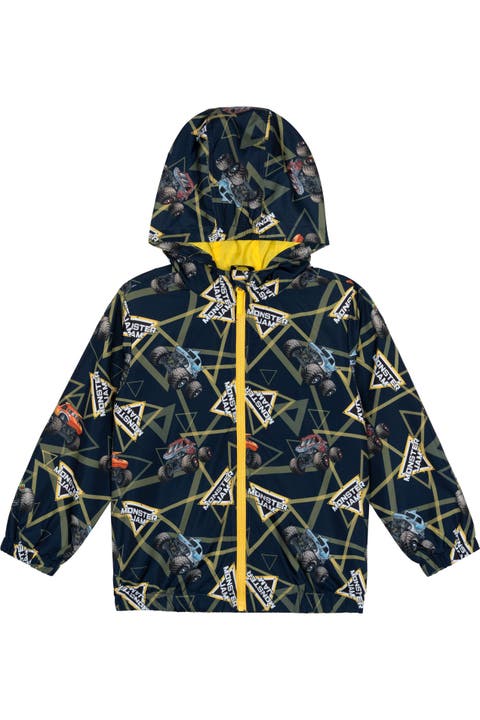 Zip-Up Hooded Windbreaker Jacket