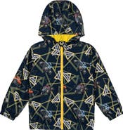 Monster Jam Zip-Up Hooded Windbreaker Jacket