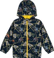 Monster Jam Zip-Up Hooded Windbreaker Jacket