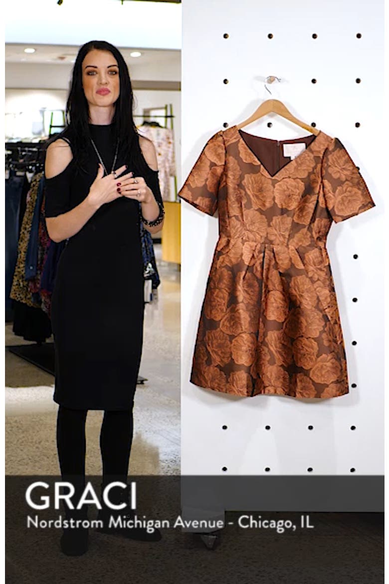 Ingrid Jacquard Fit & Flare Dress video