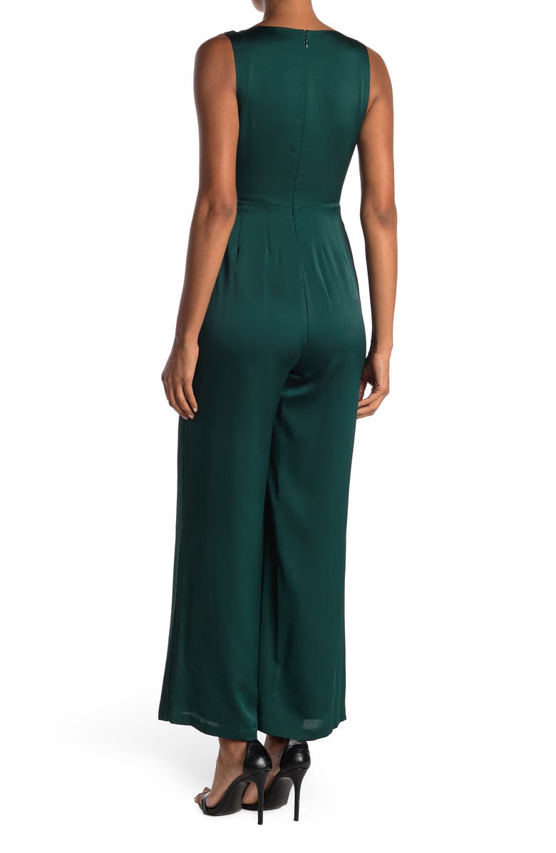 Kensie V-Neck Sleeveless Ruffled Jumpsuit, Alternate, color,