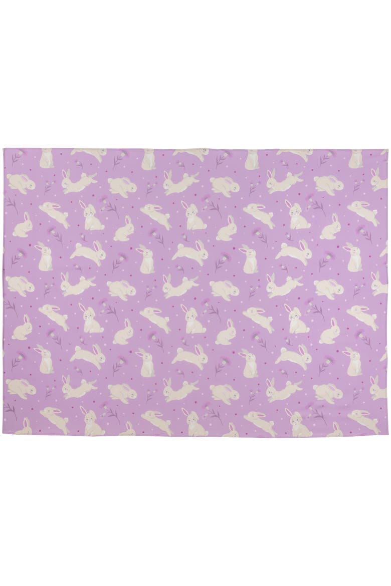 Easter Rabbit Rectangular Tablecloth - 70" - Purple, Main, color, Purple