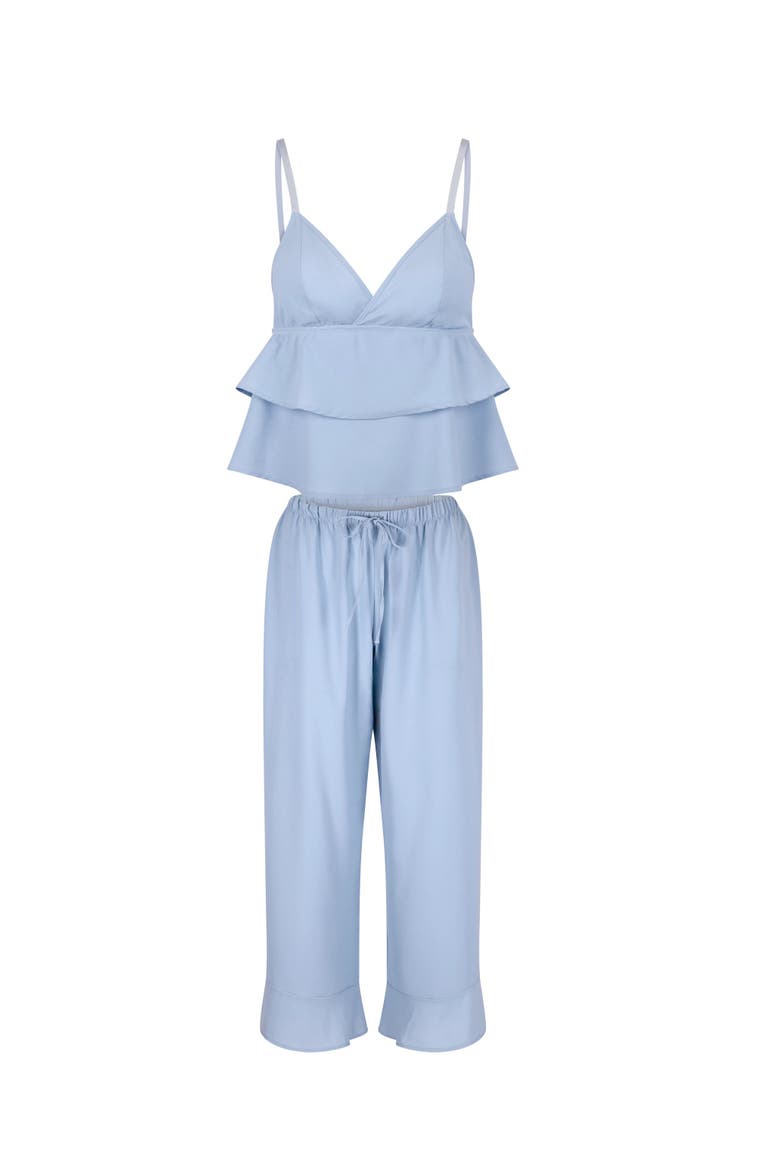 Brigita Pajama Cami & Pants Set, Alternate, color, Medium blue