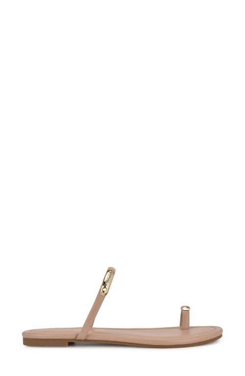 Shop Nine West Balon Slide Sandal In Light Natural