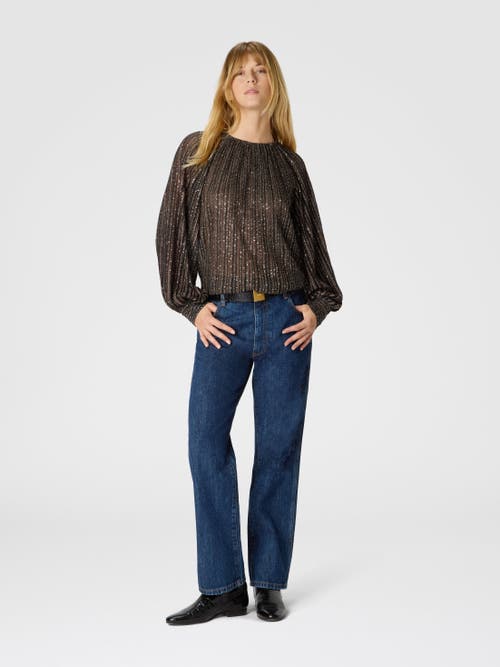 Missoni Striped Sequined Blouse In Multi