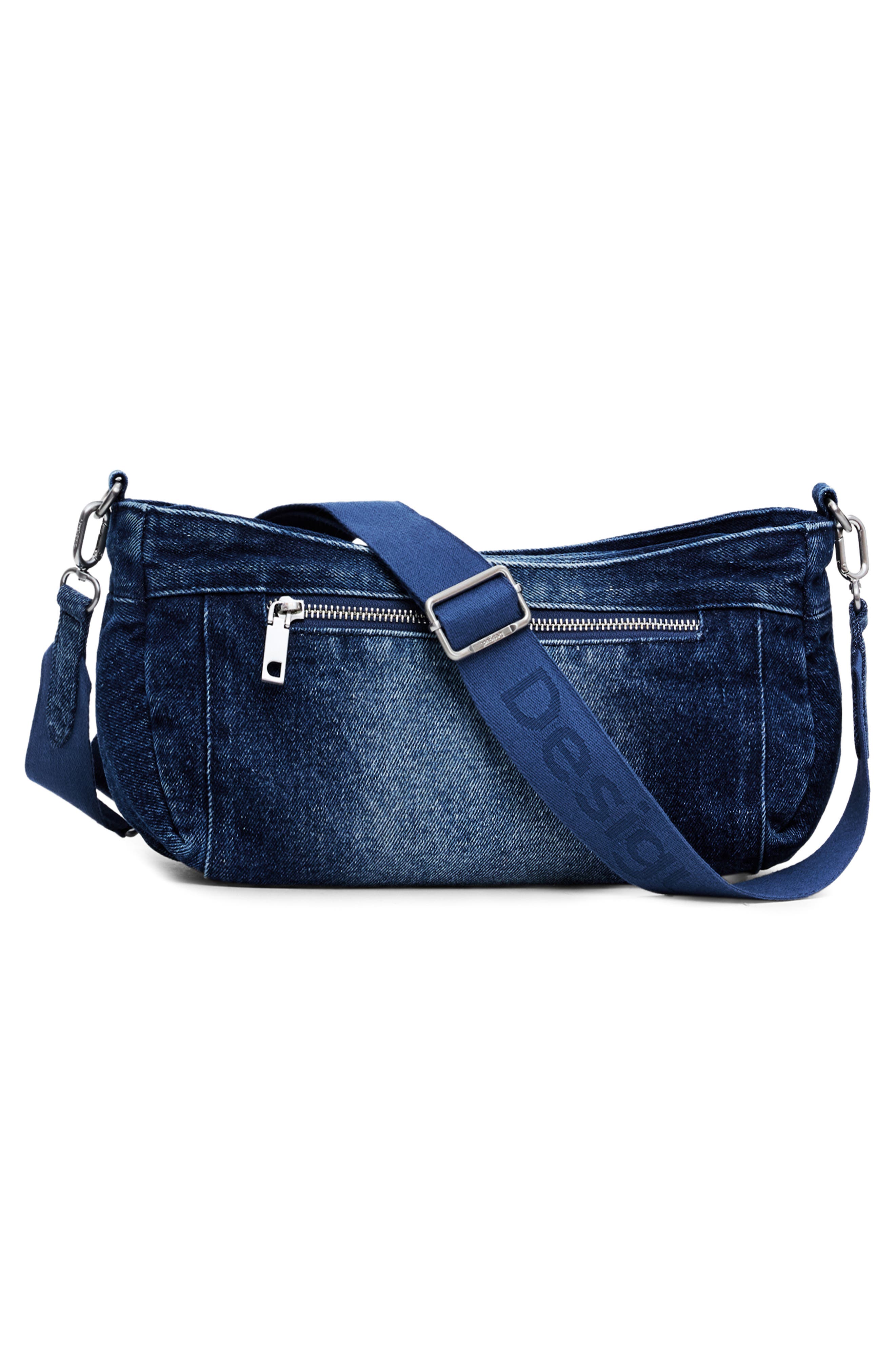 Desigual Denim Shoulder Bag, Alternate, color, 
