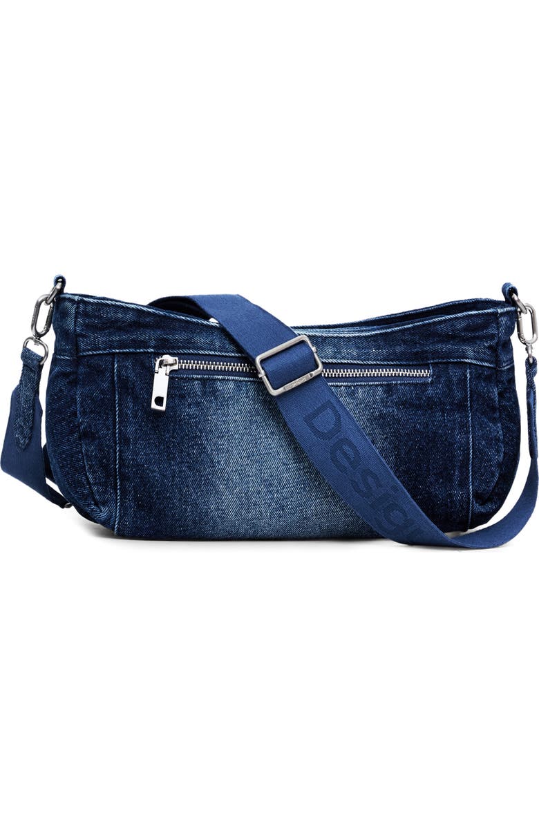Desigual Denim Shoulder Bag, Alternate, color,