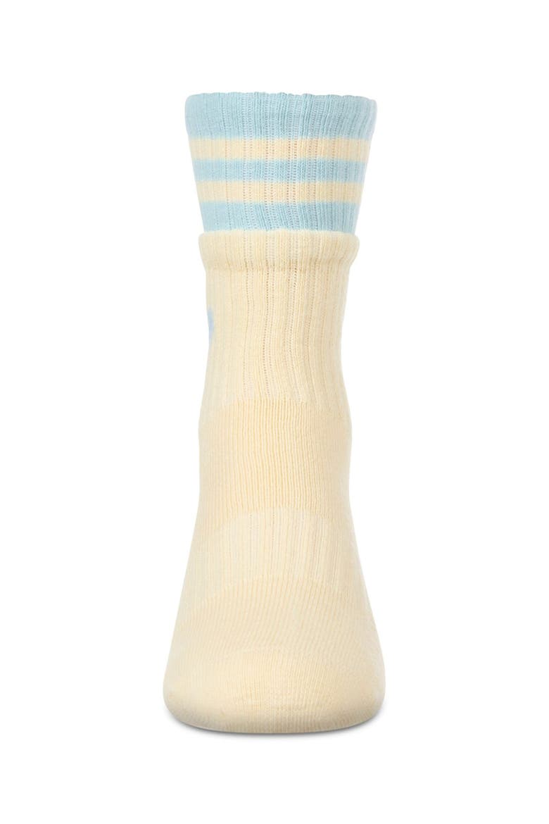 Sport Rib Heart Crew Socks, Alternate, color, Winter White