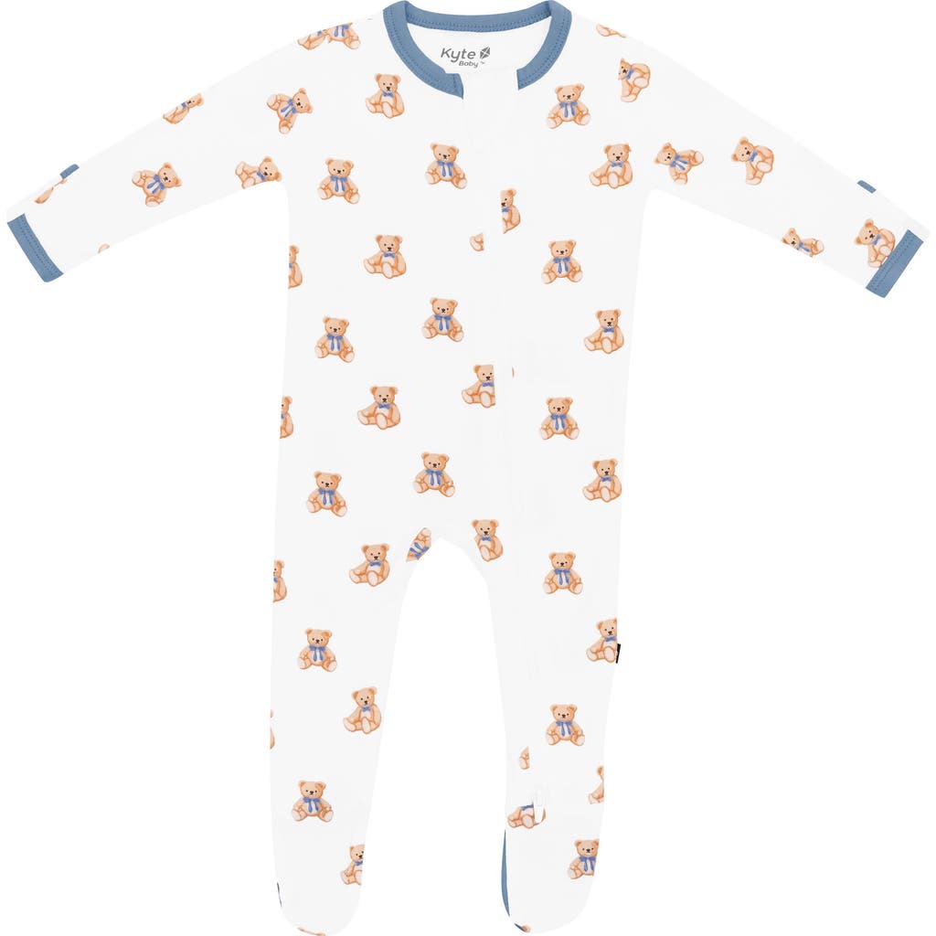 Kyte Baby Teddy Bear Zip-up Footie In Multi