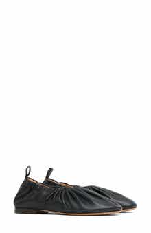 Ruched Ballerina Flat