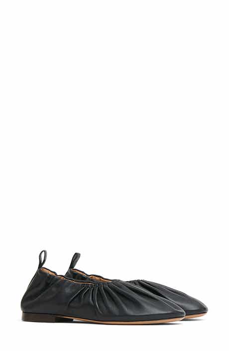 Ruched Ballerina Flat