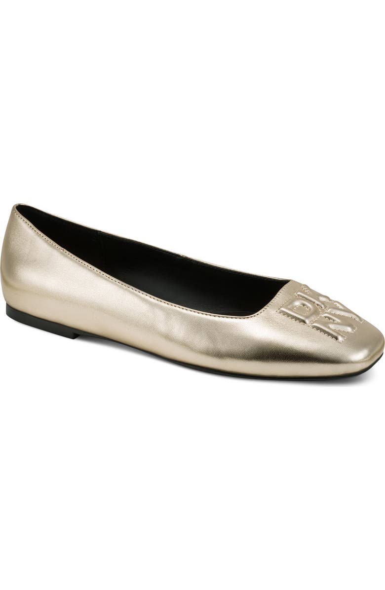 DKNY Darianne Ballet Flat, Main, color, Platino