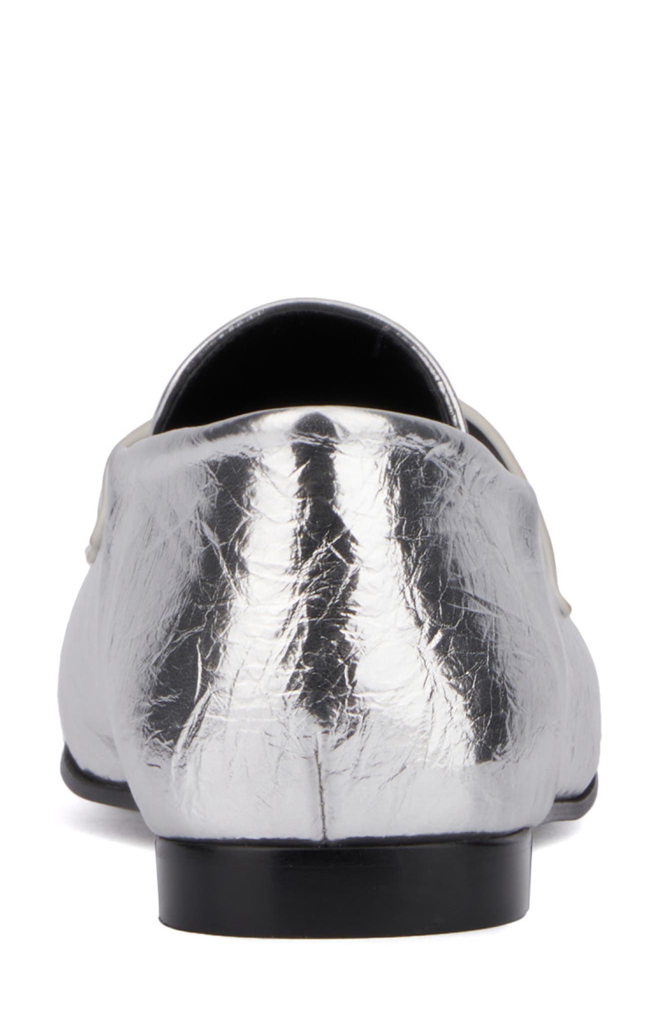 TORGEIS Carleigh Moc Toe Loafer, Alternate, color, Silver