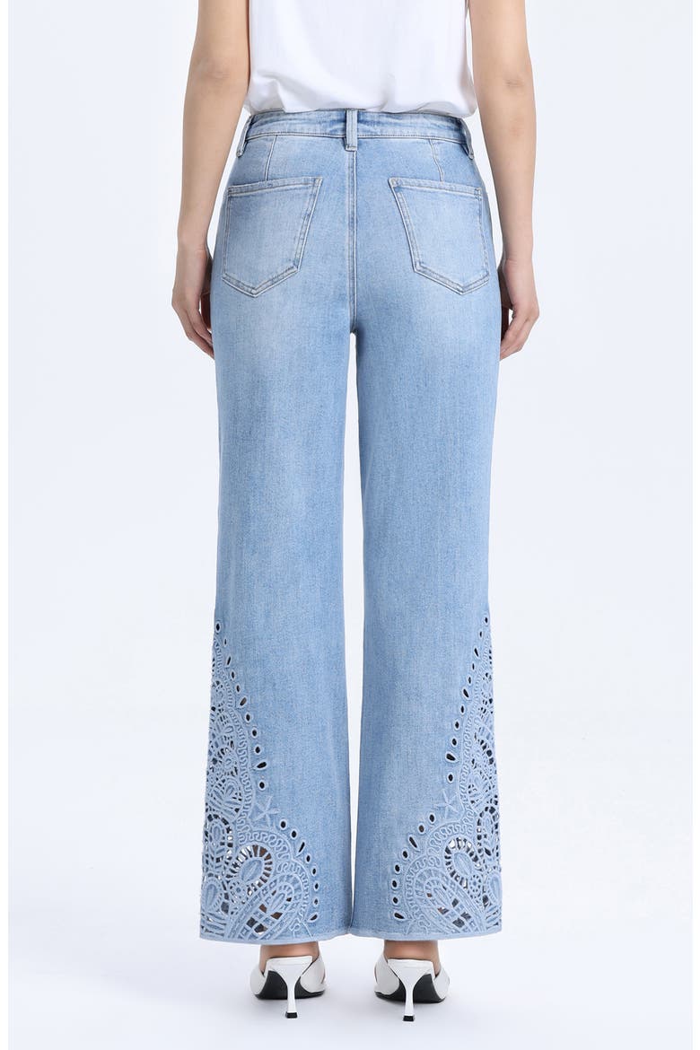 High Waist Flare jeans, Alternate, color, CLOUD MOTION