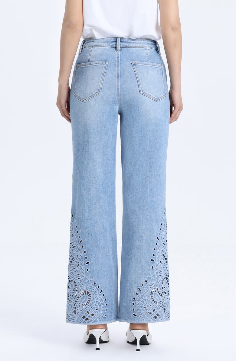 Bayeas High Waist Flare jeans, Alternate, color, Cloud Motion