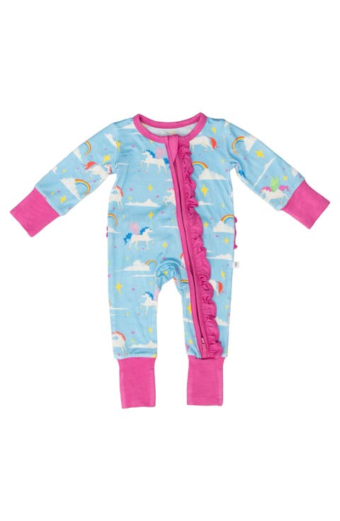 Sage Ruffle Convertible Footie